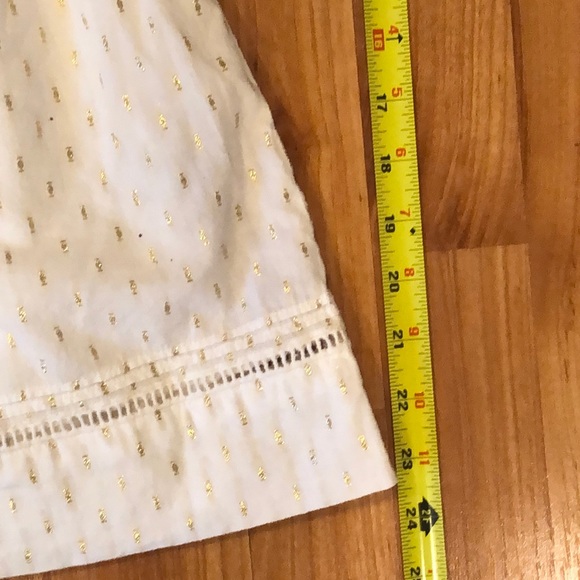 Woman’s “Express” Cream and Gold Mini Dress - Picture 7 of 7